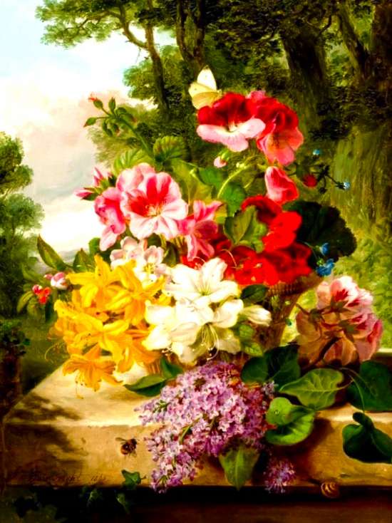 Картина по номерам 40x50 Весенний букет цветов