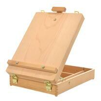 Без бренда «Коробка 6 шт.: Мольберт Две картинки этюдный ящик, настольный, хлопушка 55 см» в Нижнем Новгороде