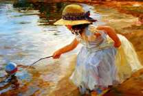 Без бренда «Девочка пытается спасти мяч» в Нижнем Новгороде