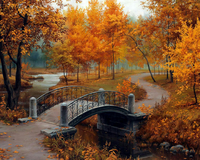 Без бренда «Коробка 20 шт: Осенний парк с мостом» в Нижнем Новгороде