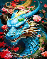 Без бренда «Коробка 20 шт: Бирюзовый дракон среди цветов» в Нижнем Новгороде