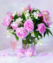 Без бренда «Нежный букетик с розами и настойка» в Нижнем Новгороде