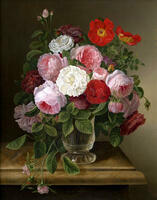 Без бренда «Хрустальная ваза с букетом ярких и красочных роз» в Нижнем Новгороде в интернет-магазине Без бренда «Хрустальная ваза с букетом ярких и красочных роз» в Нижнем Новгороде