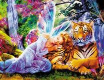 Тигр охраняет сон феи