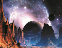 Марсианский комичный пейзаж