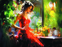 Без бренда «Милая девушка с бокалом шампанского» в Нижнем Новгороде