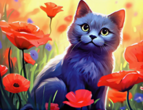 Без бренда «Серый котик и маки» в Нижнем Новгороде