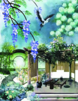 Без бренда «Сад с беседкой, цветами и птицей» в Нижнем Новгороде