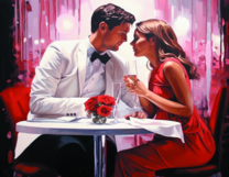 Без бренда «Пара на свидании в ресторане» в Нижнем Новгороде