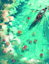 Путешествие в лодке по изумрудной реке