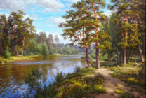 Без бренда «Хвойный лес и река» в Нижнем Новгороде в интернет-магазине  Без бренда «Хвойный лес и река» в Нижнем Новгороде