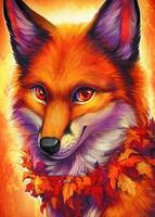 Без бренда «Хитрая лиса с осенним венком» в Нижнем Новгороде